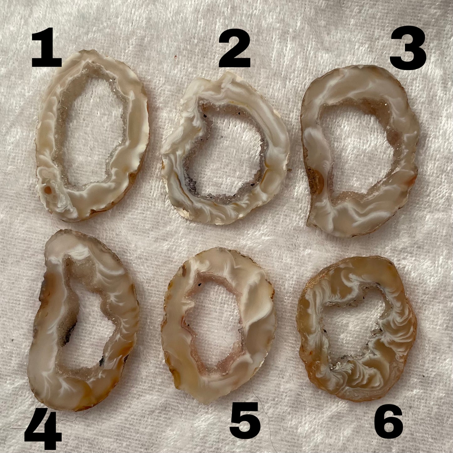 Agate and Quartz Geode Slices