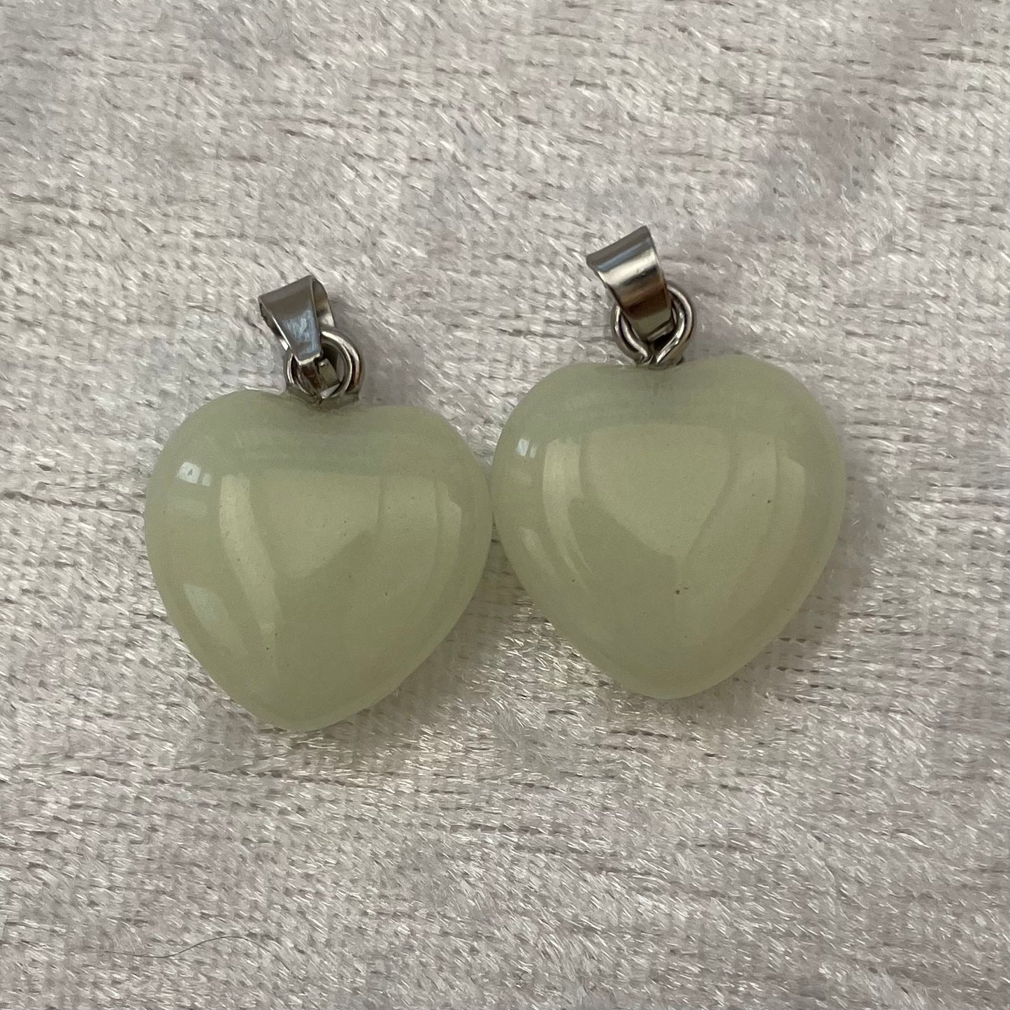 New Jade Heart Pendants