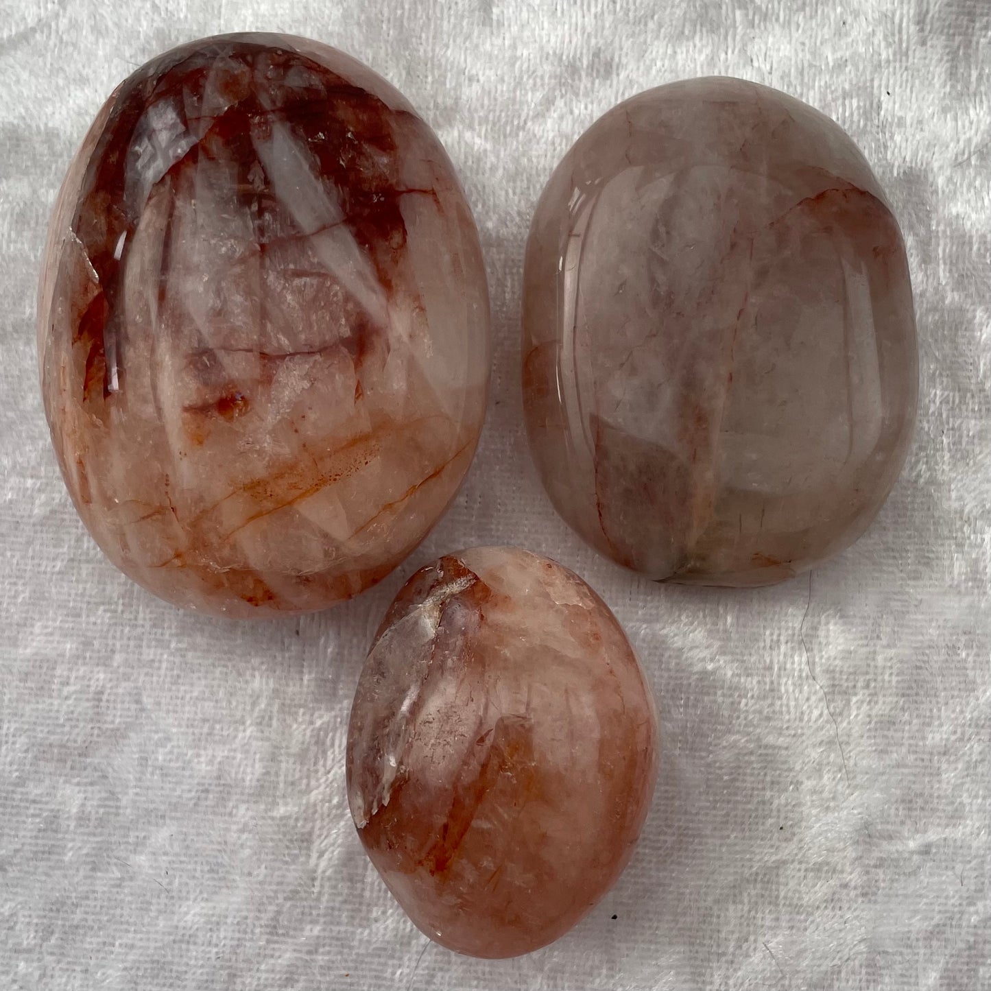 Red Hematoid Quartz Palmstone Gallet