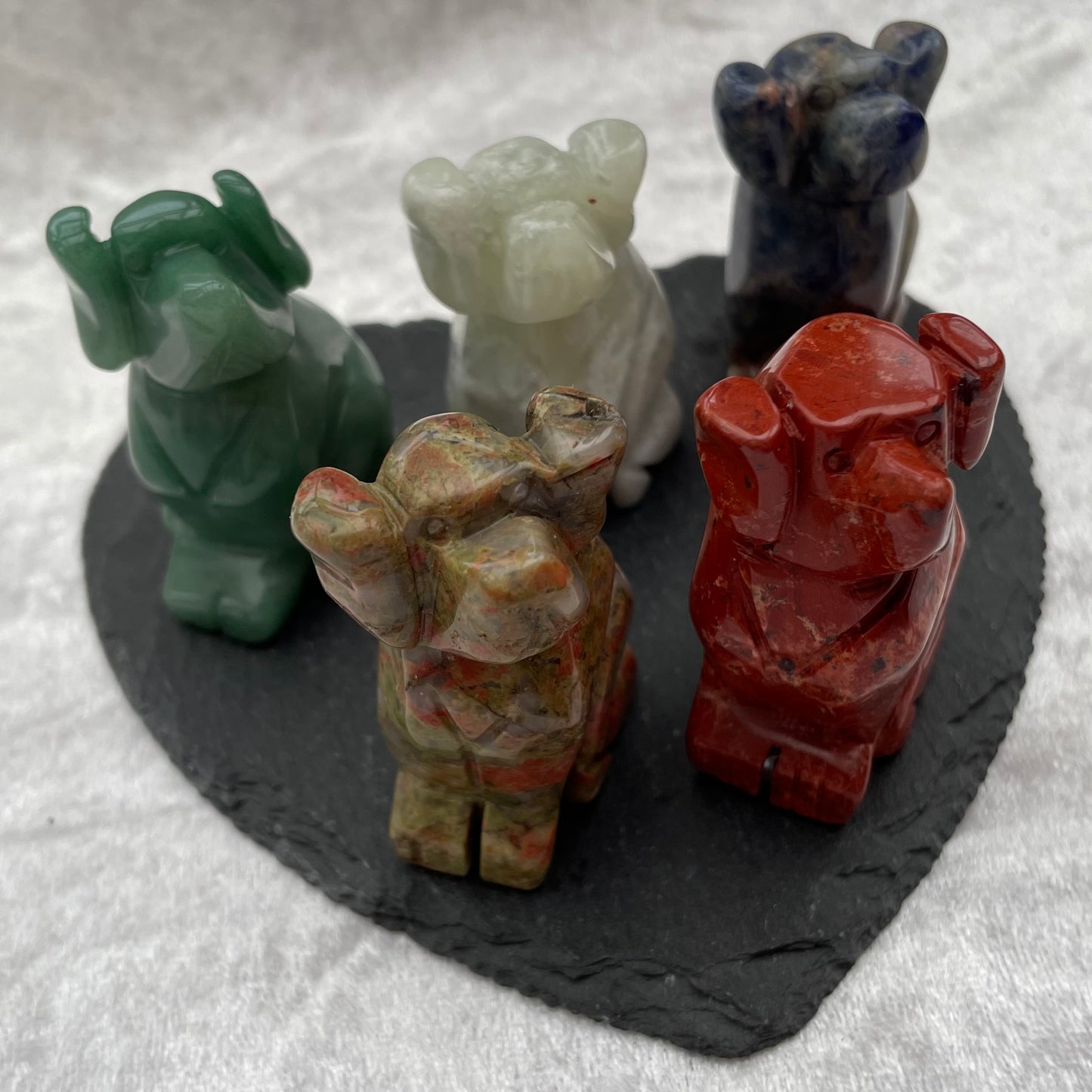 Crystal Dog Carvings
