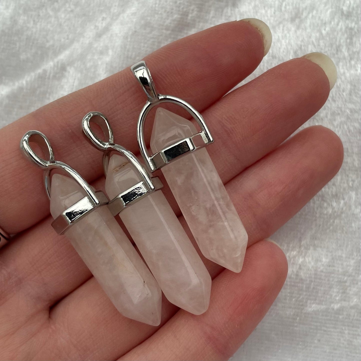 Rose Quartz DT Pendants