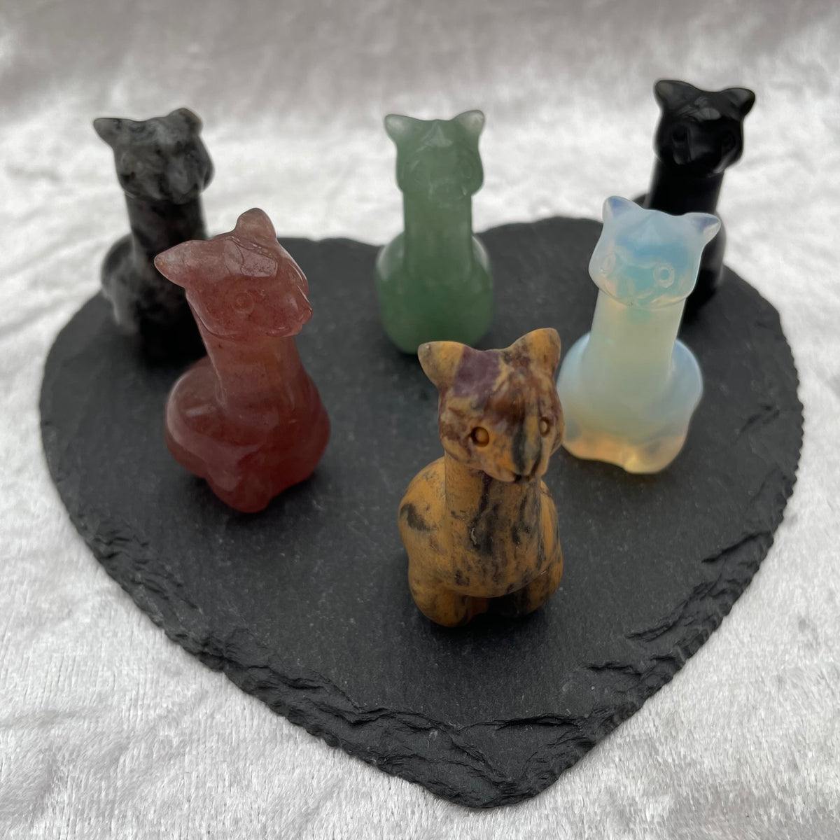 Crystal Llama Carvings