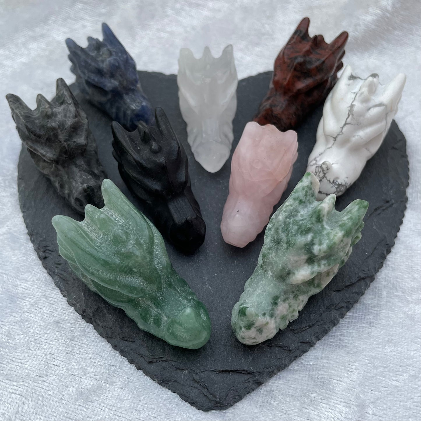 Mini Crystal Dragon Heads