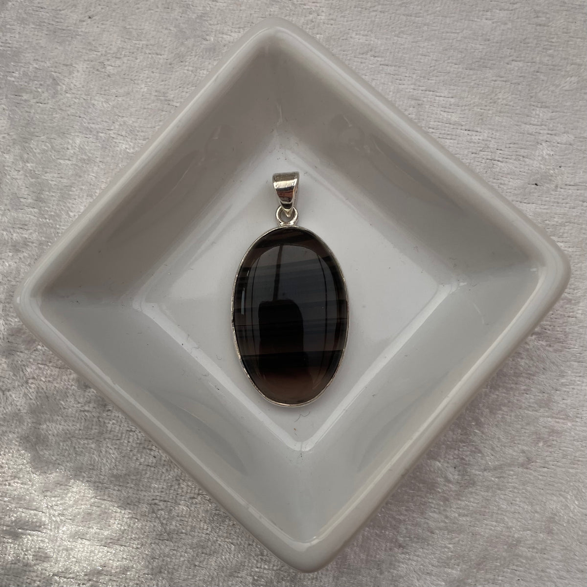 Midnight Lace Obsidian Pendant