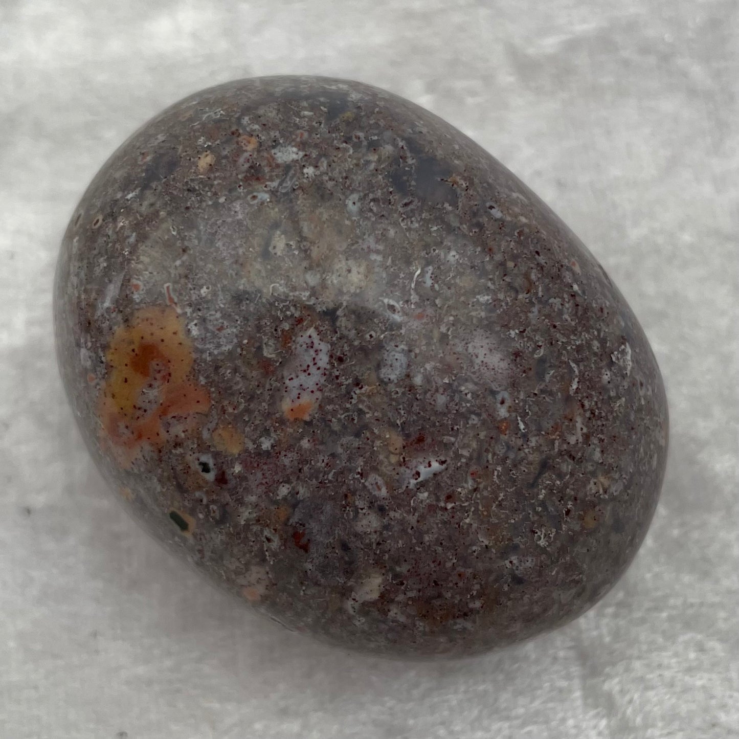 Purple Ocean Jasper Freeform Palmstone Gallet