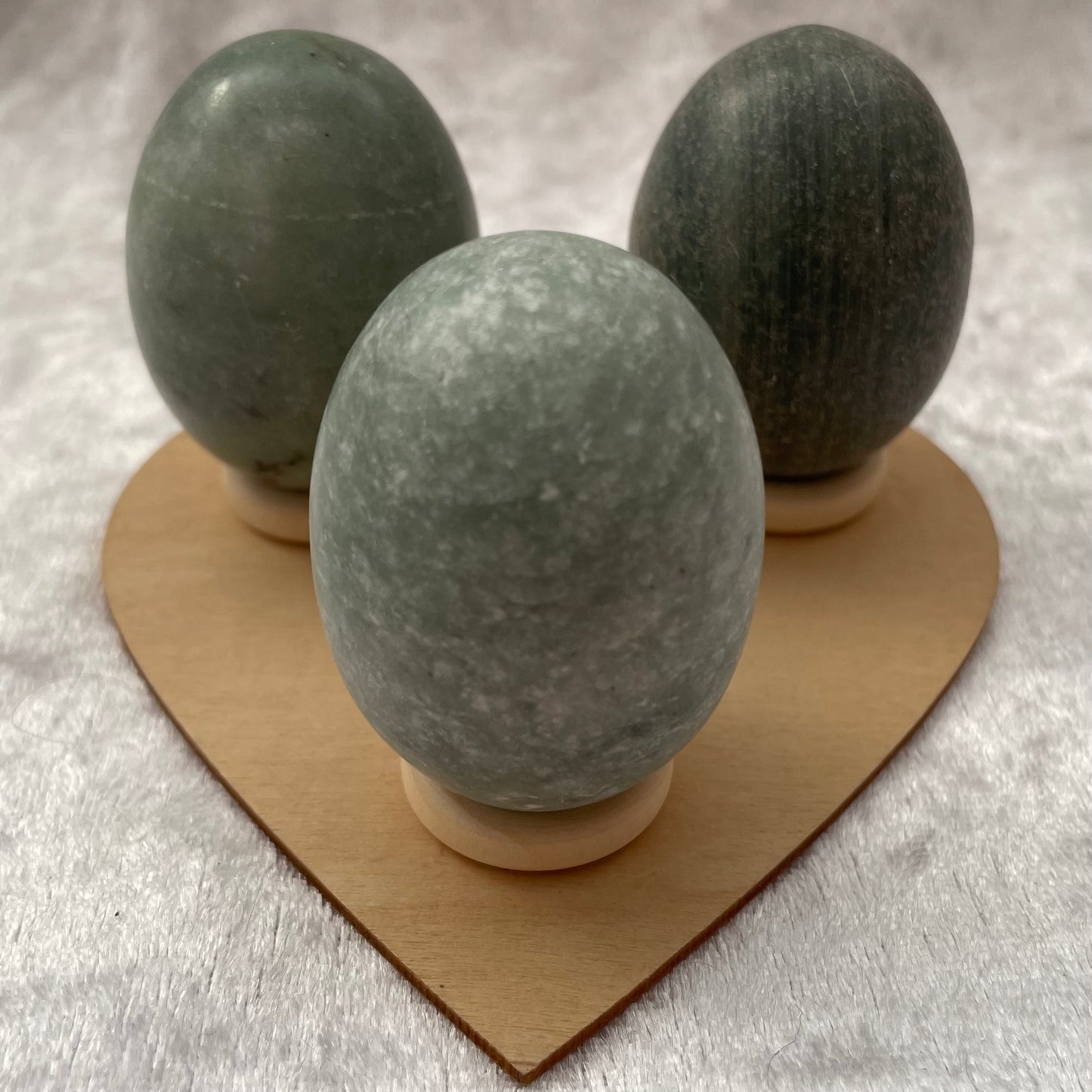 Green Fuchsite Eggs