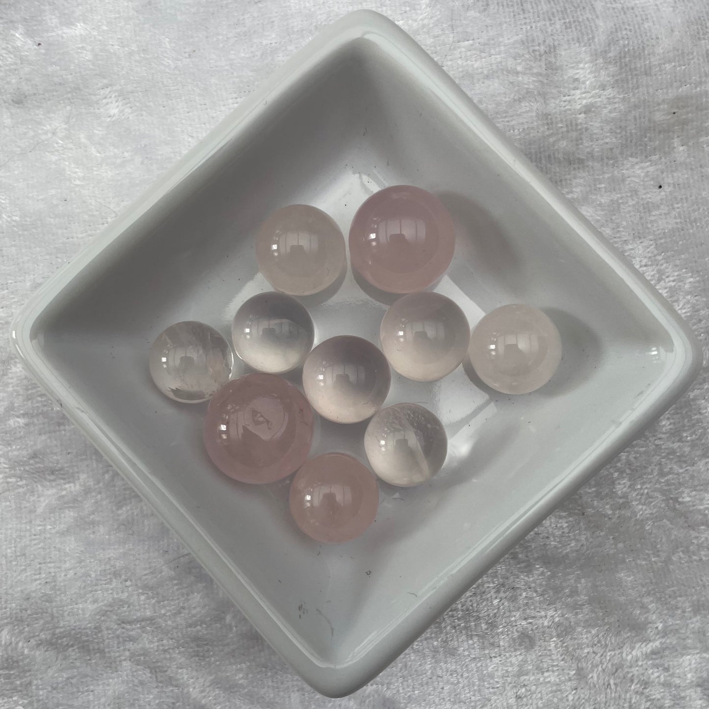 Mini Rose Quartz Spheres