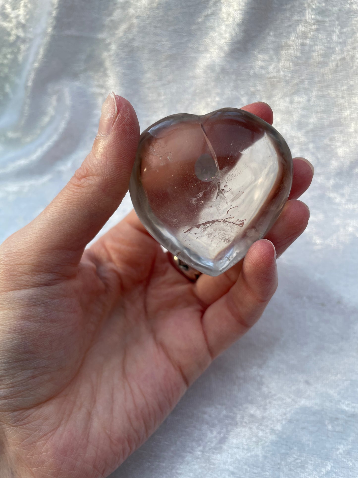 Clear Quartz Heart