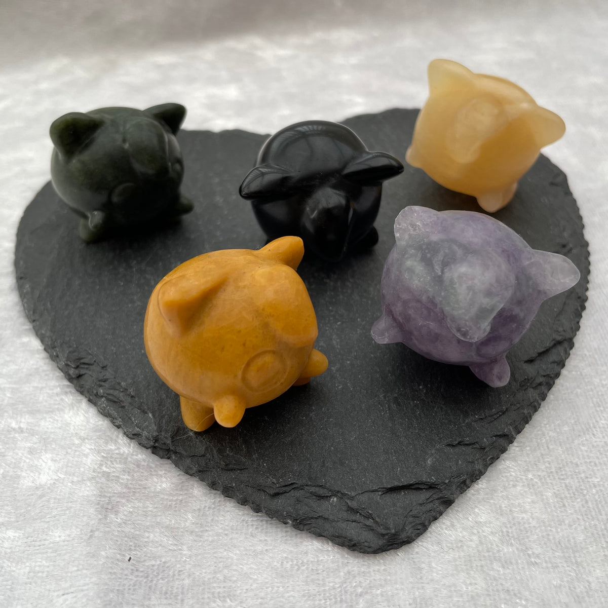 Crystal Pokémon Jigglypuff Carvings