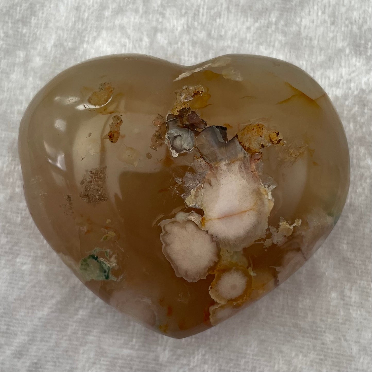 Blossom Agate Heart