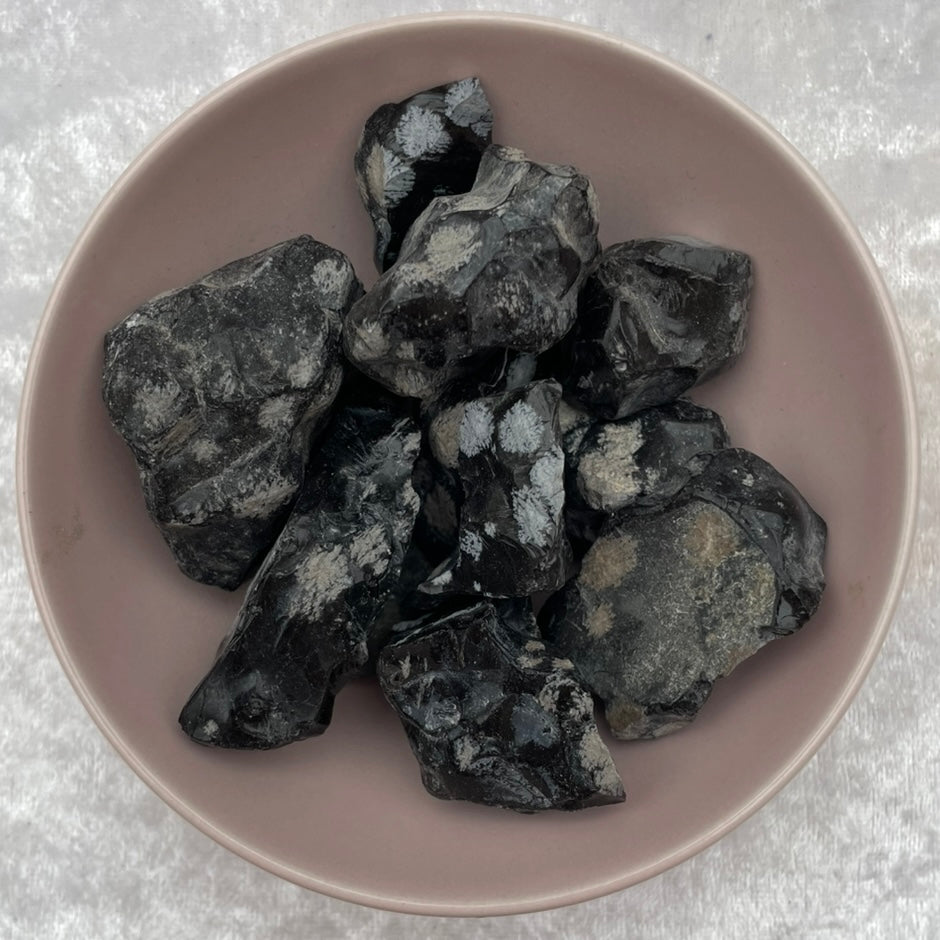 Rough Snowflake Obsidian