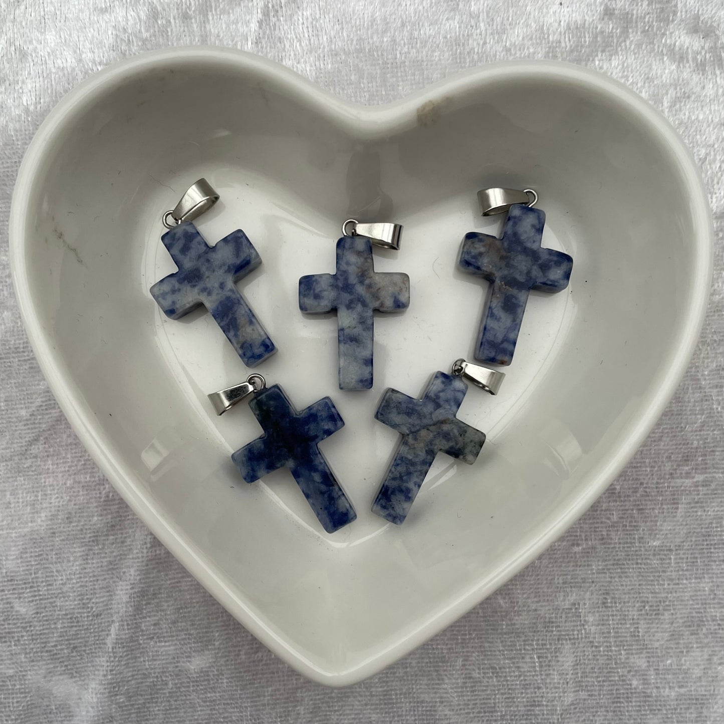 Sodalite Cross Pendants
