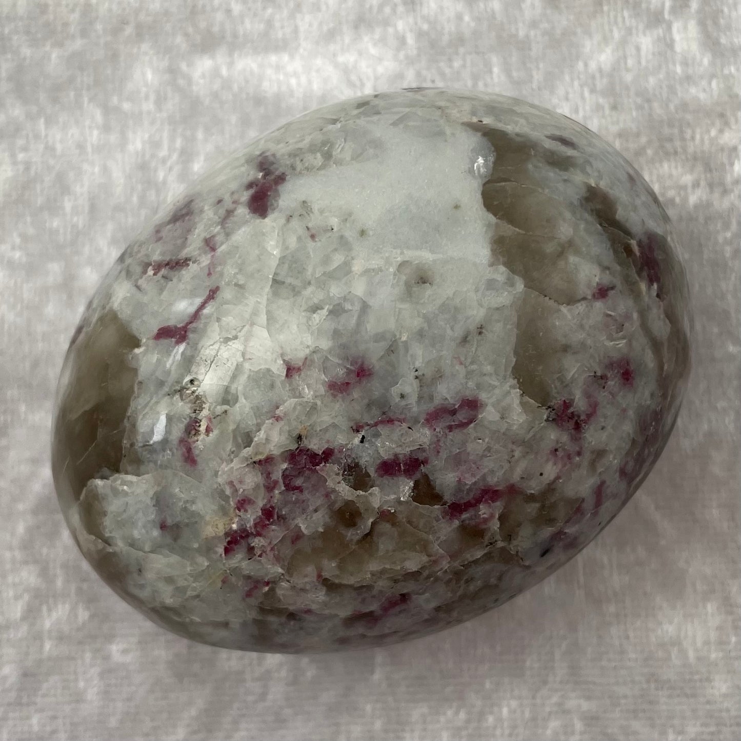 Large Pink Tourmaline In Quartz Palmstone Gallet