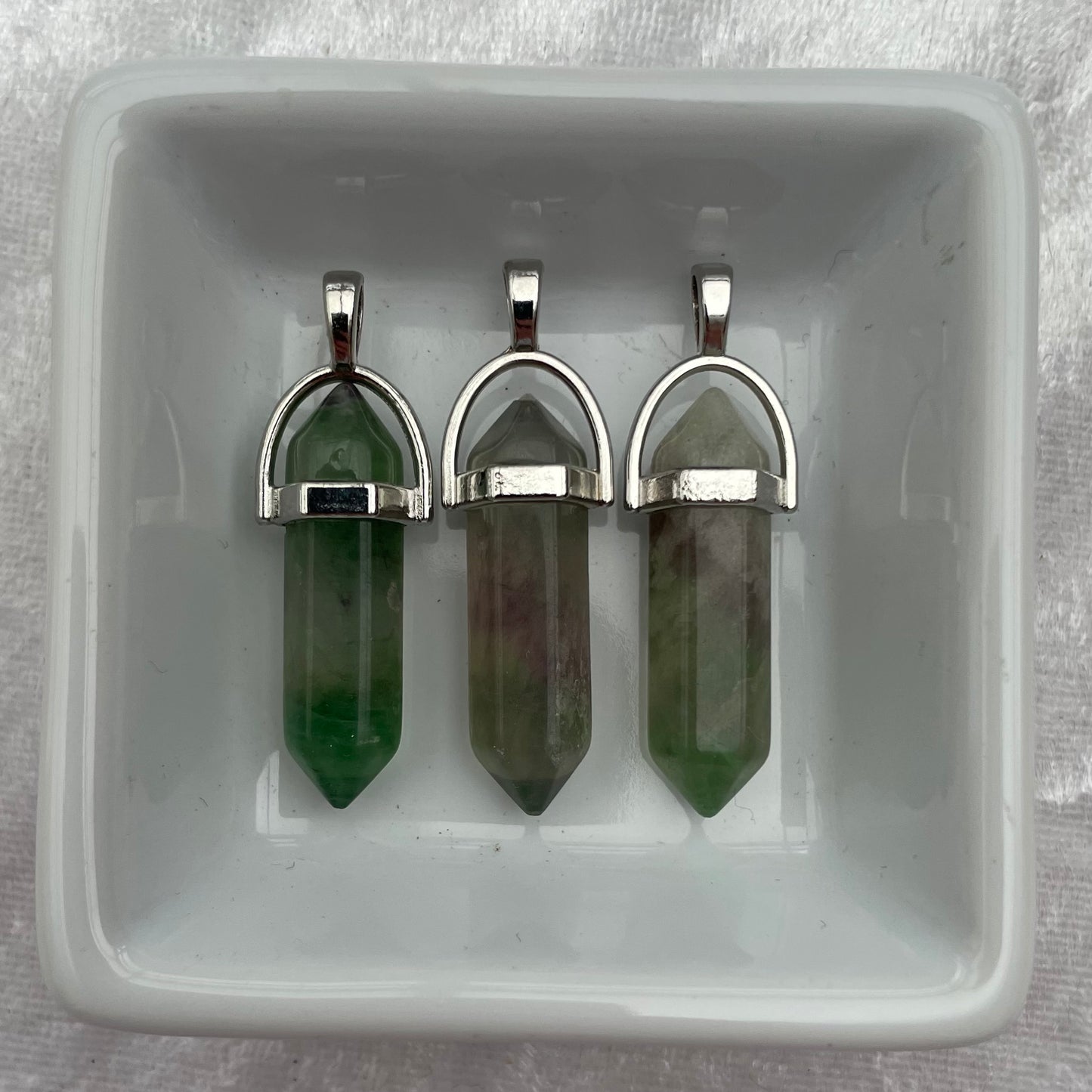 Rainbow Fluorite DT Pendants