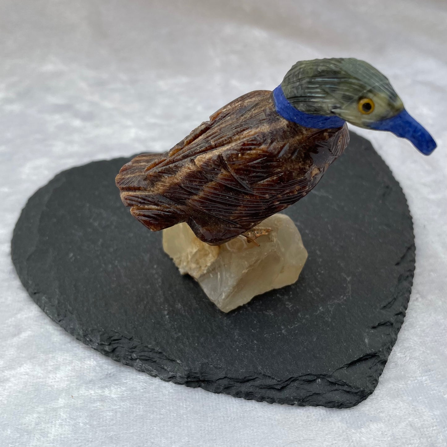 Crystal Duck in Multiple Stones