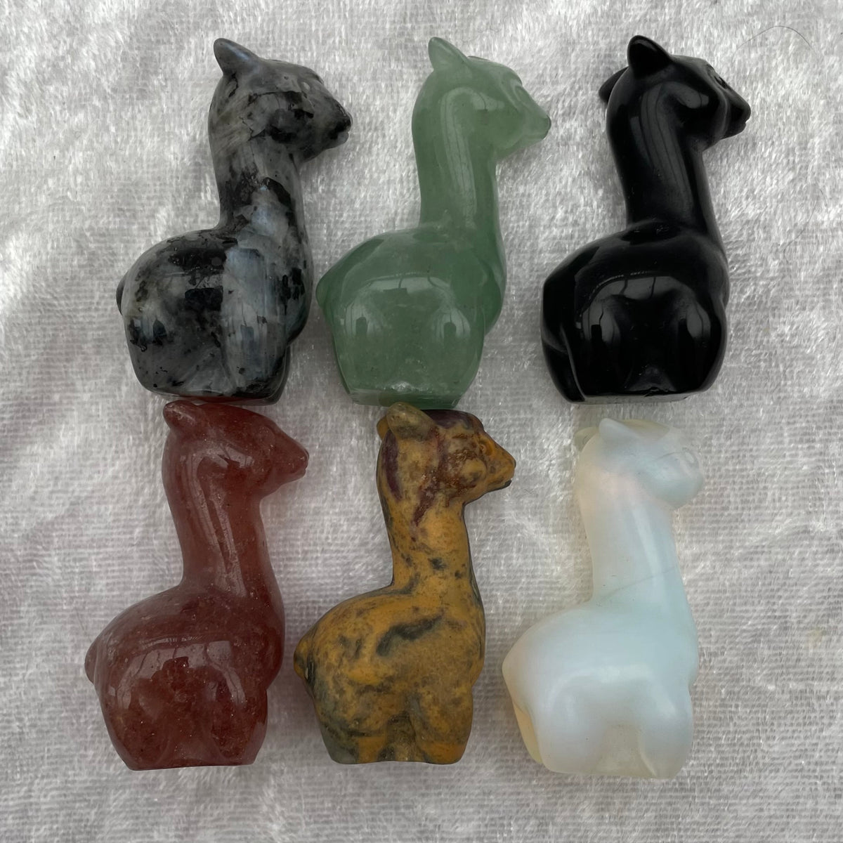 Crystal Llama Carvings