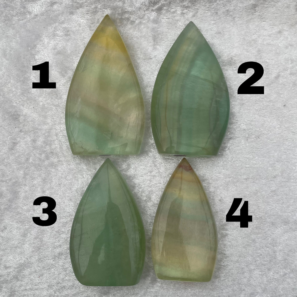Green Candy Fluorite Flames