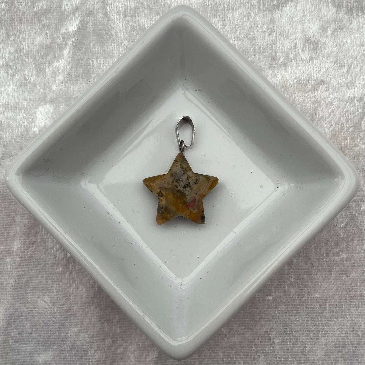 Crazy Lace Agate Star Pendant