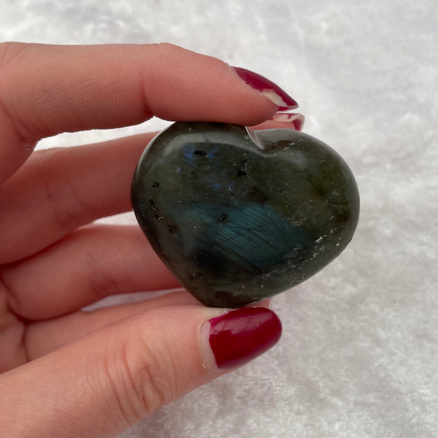 Labradorite Heart