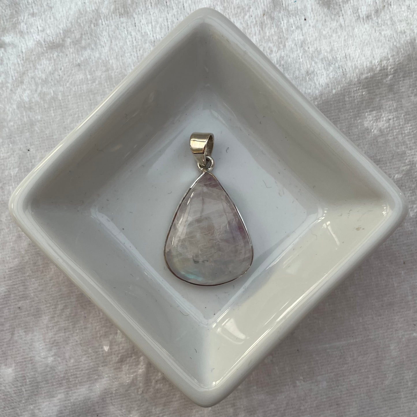 Pink Rainbow Moonstone Pendant