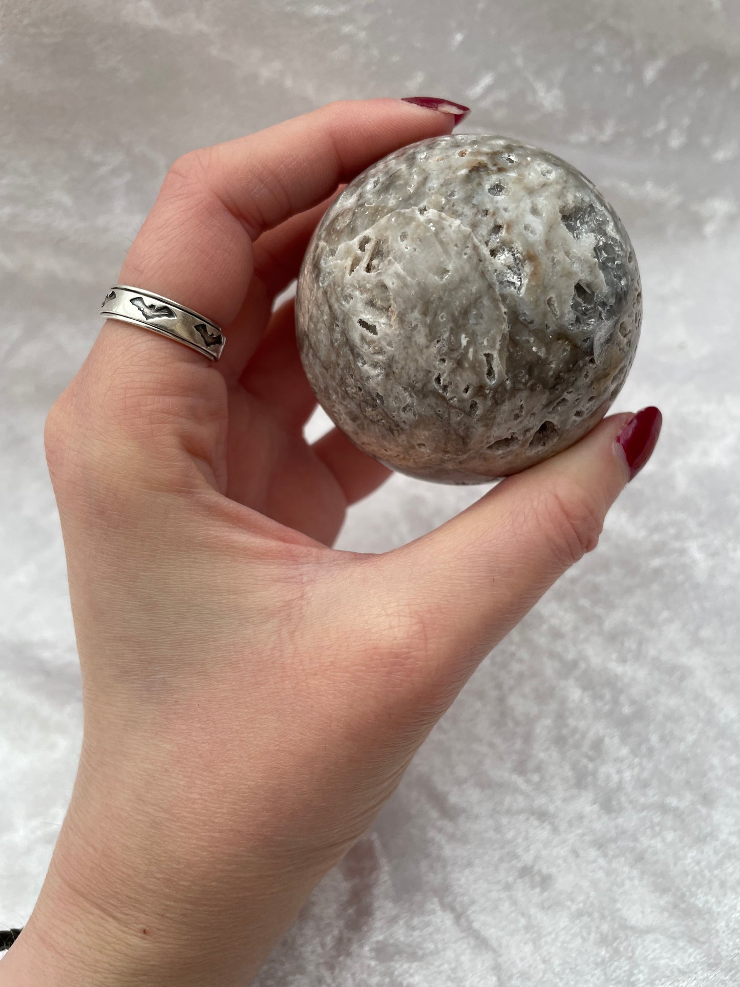 Grey Sphalerite Sphere