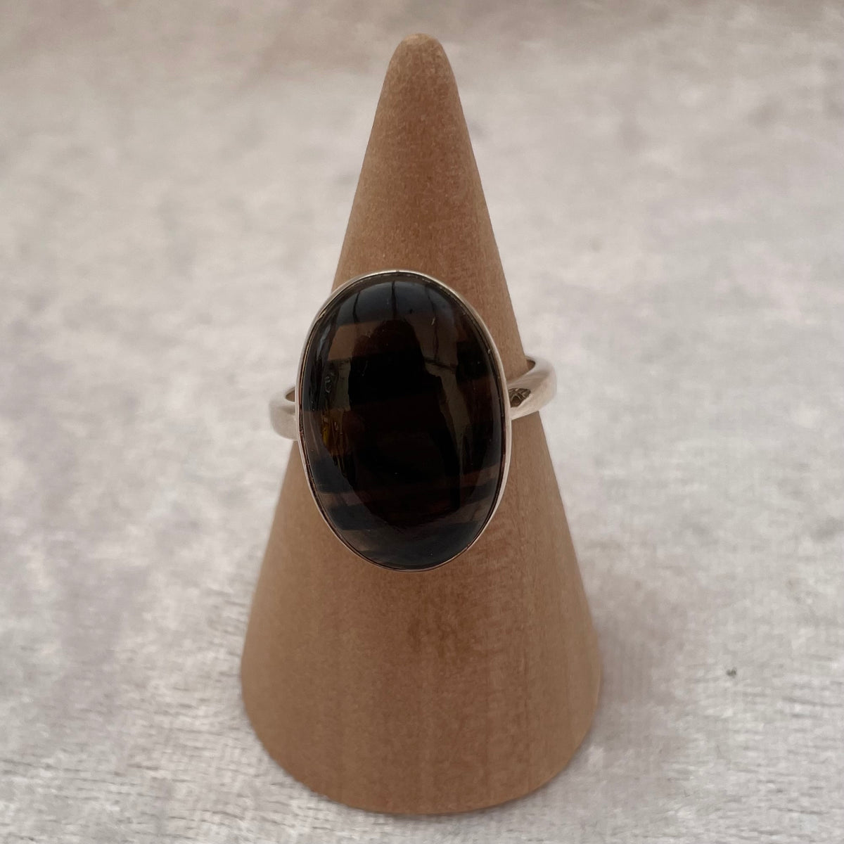 Midnight Lace Obsidian Ring
