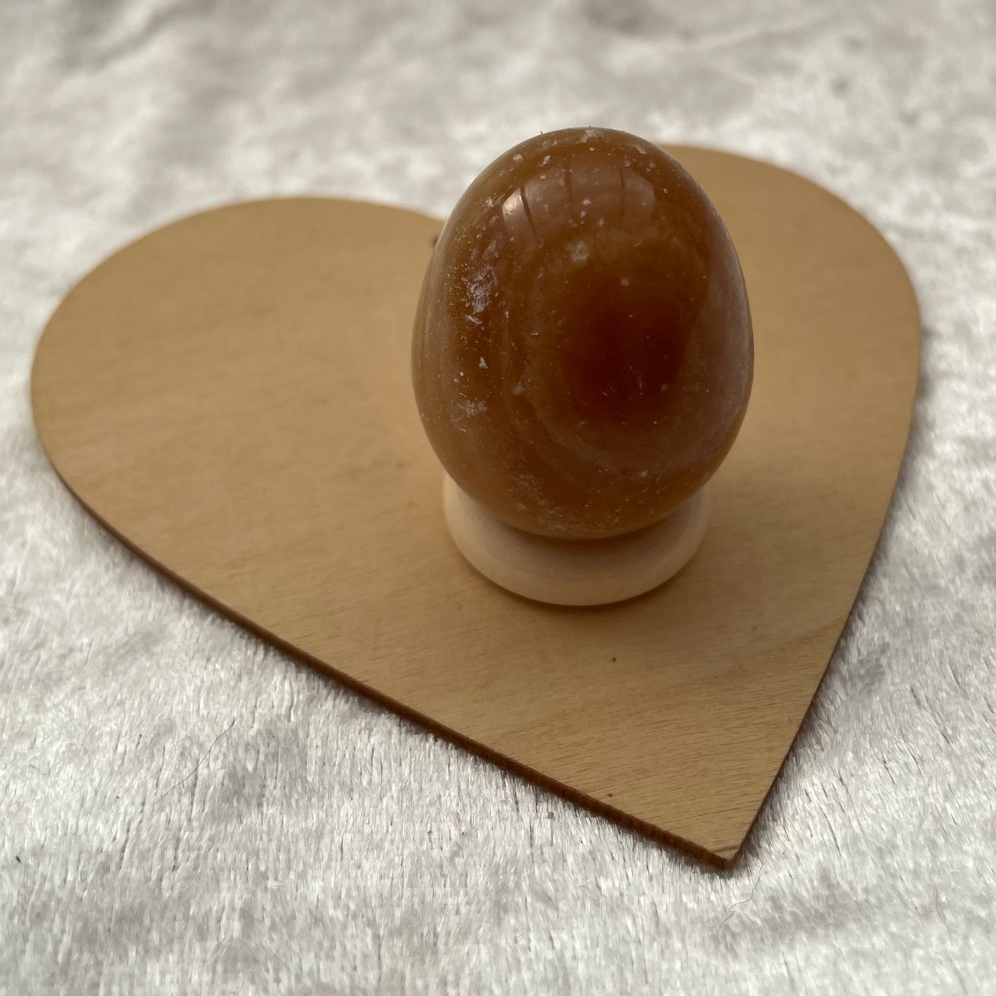 Honey Calcite Egg