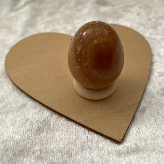 Honey Calcite Egg