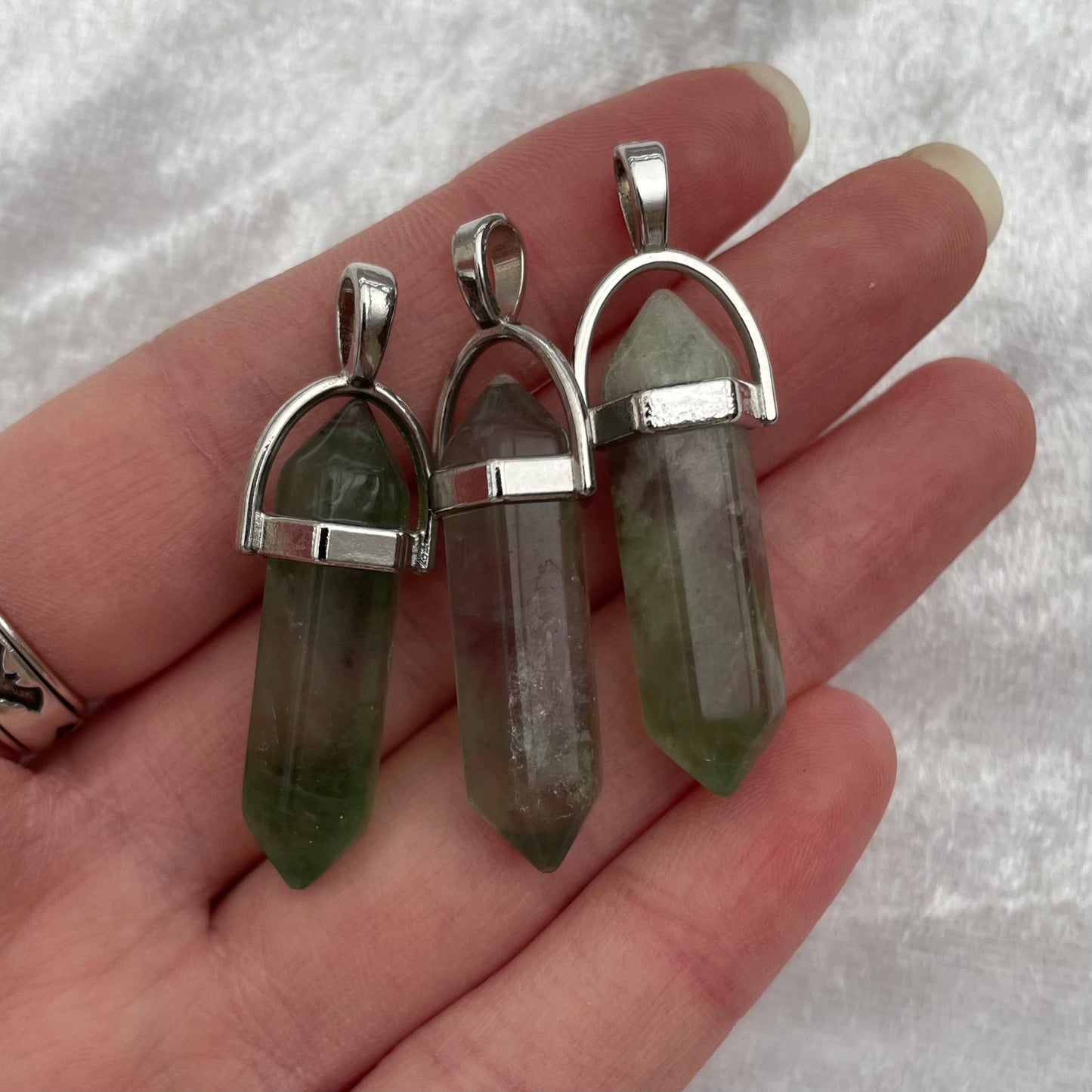 Rainbow Fluorite DT Pendants