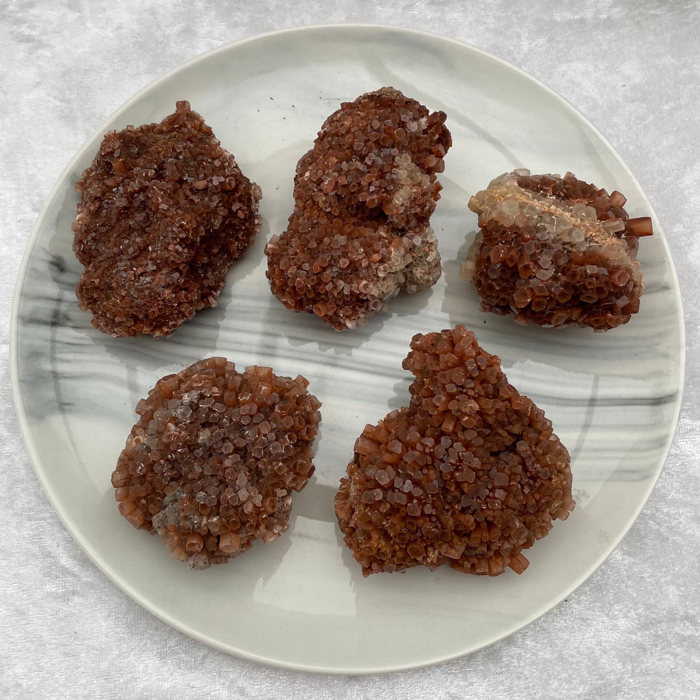 Aragonite Sputnik Clusters