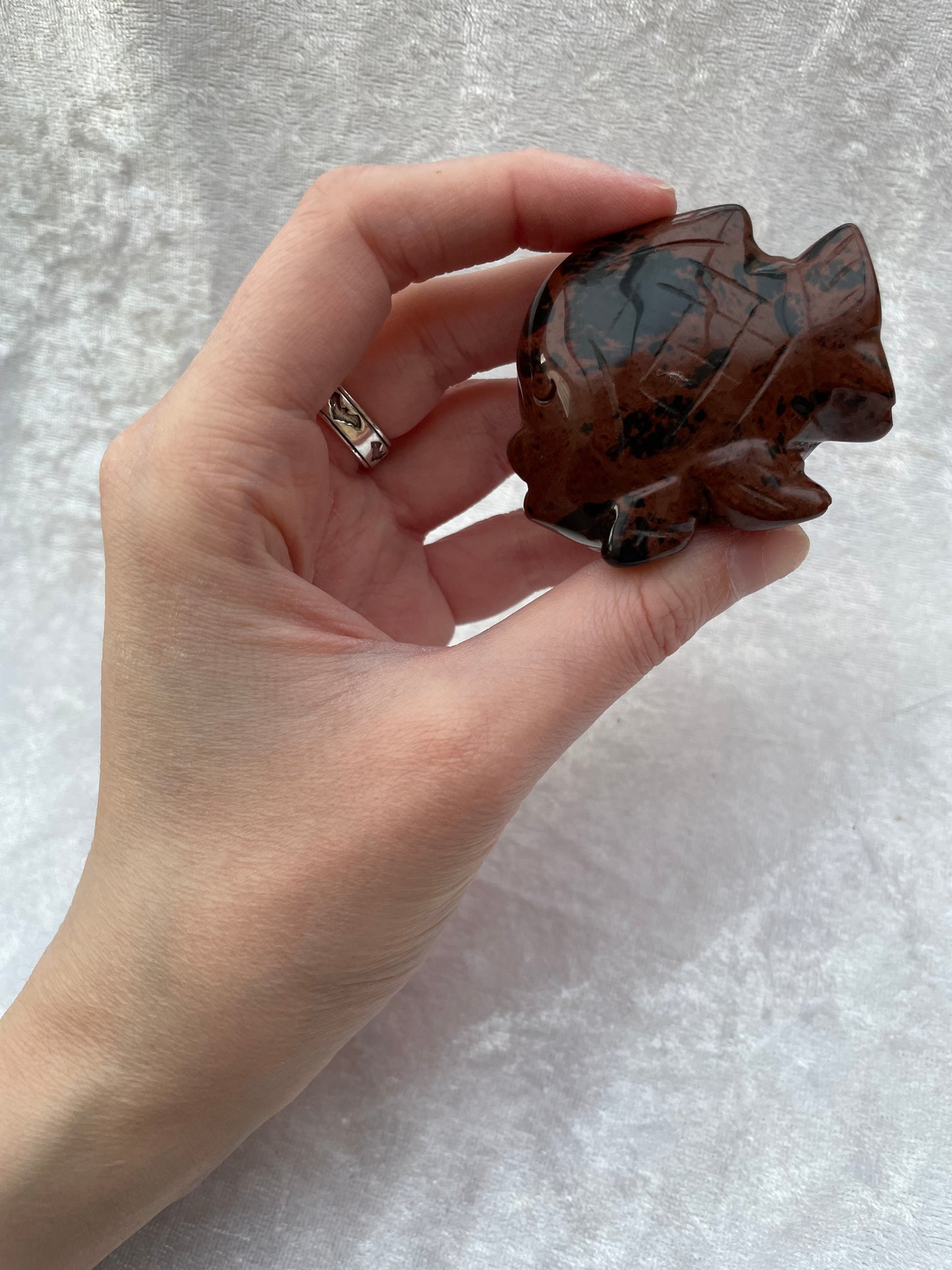 Mahogany Obsidian Fish