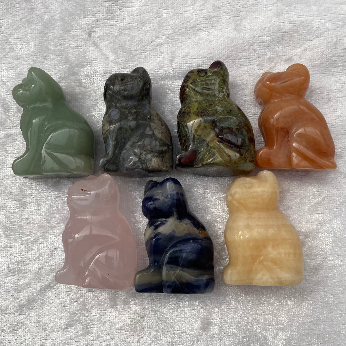 Crystal Cat Carvings