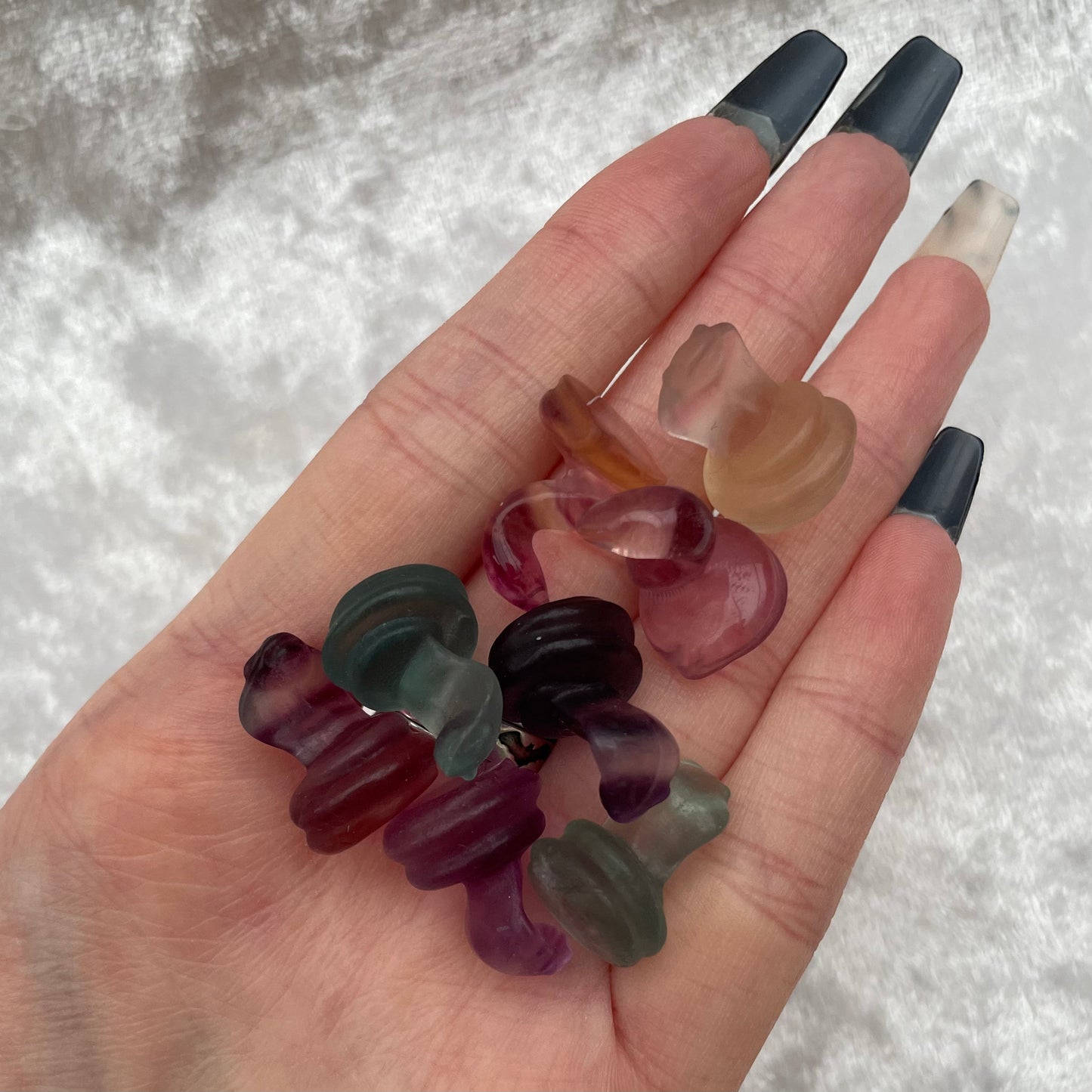 Mini Rainbow Fluorite Snakes