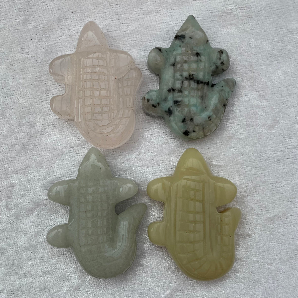 Crystal Crocodile Carvings