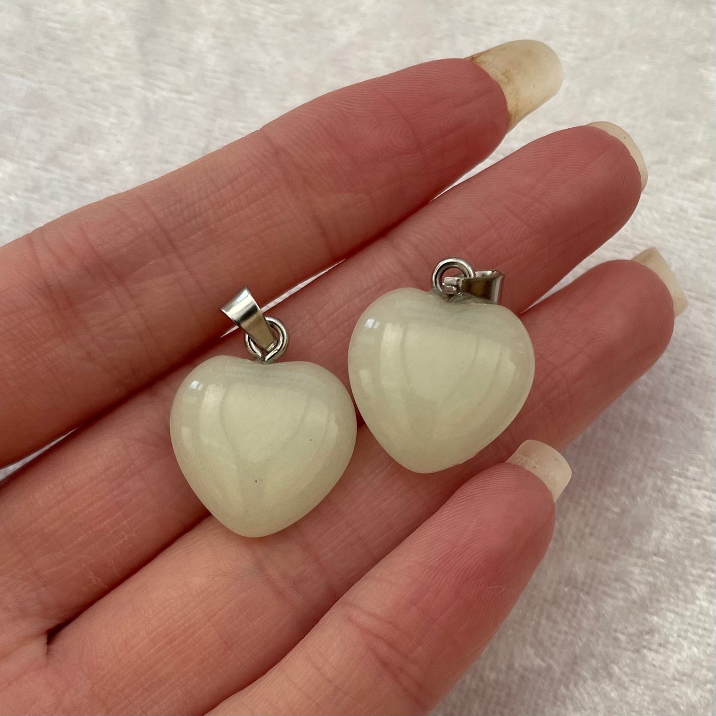 New Jade Heart Pendants