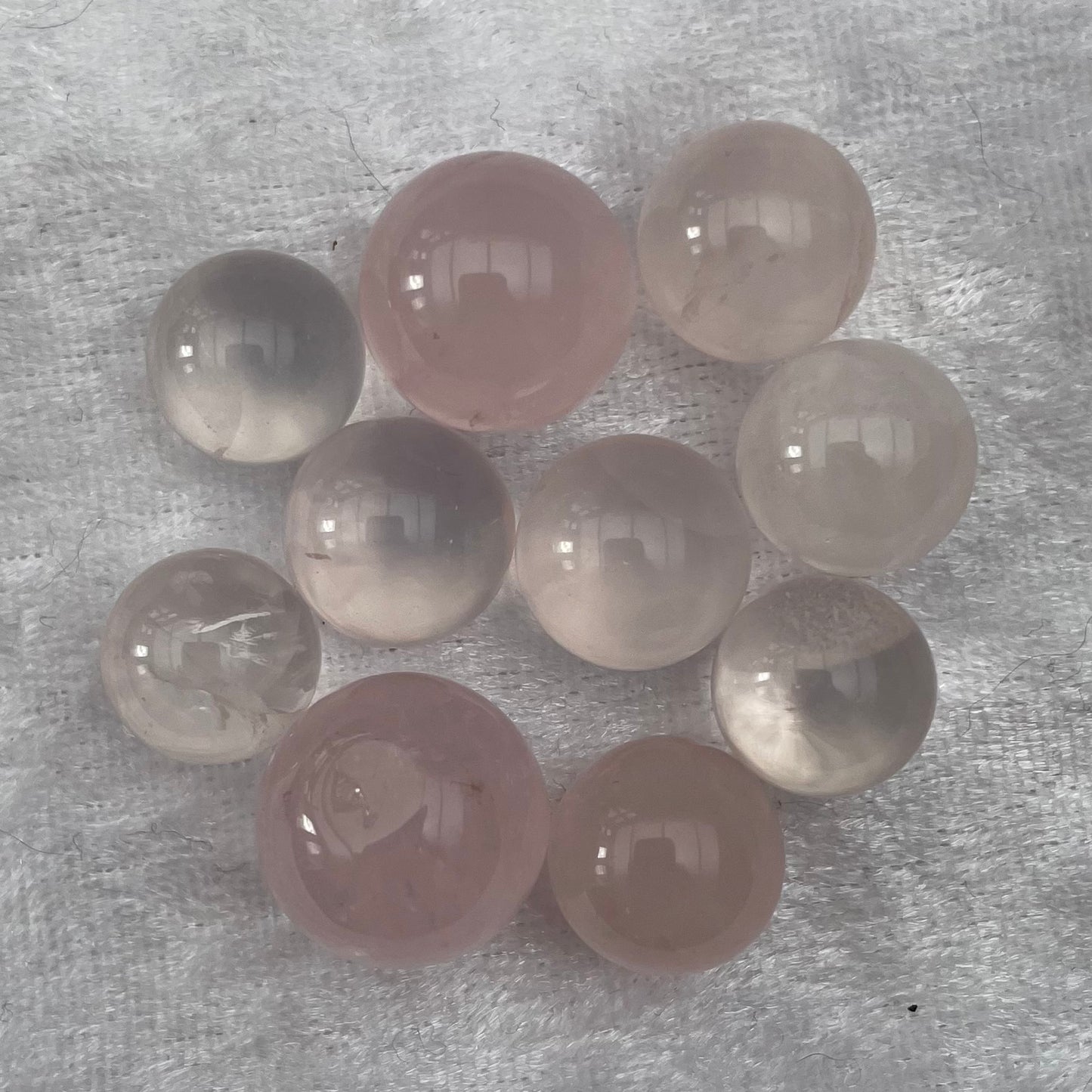Mini Rose Quartz Spheres