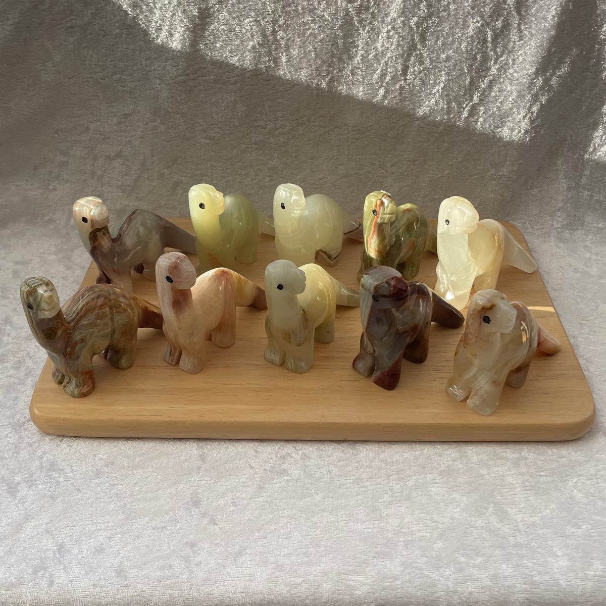 Onyx Brontosaurus Dinosaur Ornaments