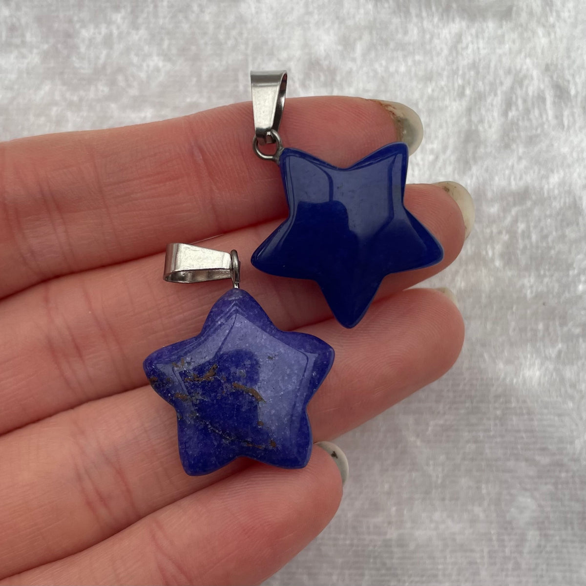 Lapis Lazuli Star Pendants