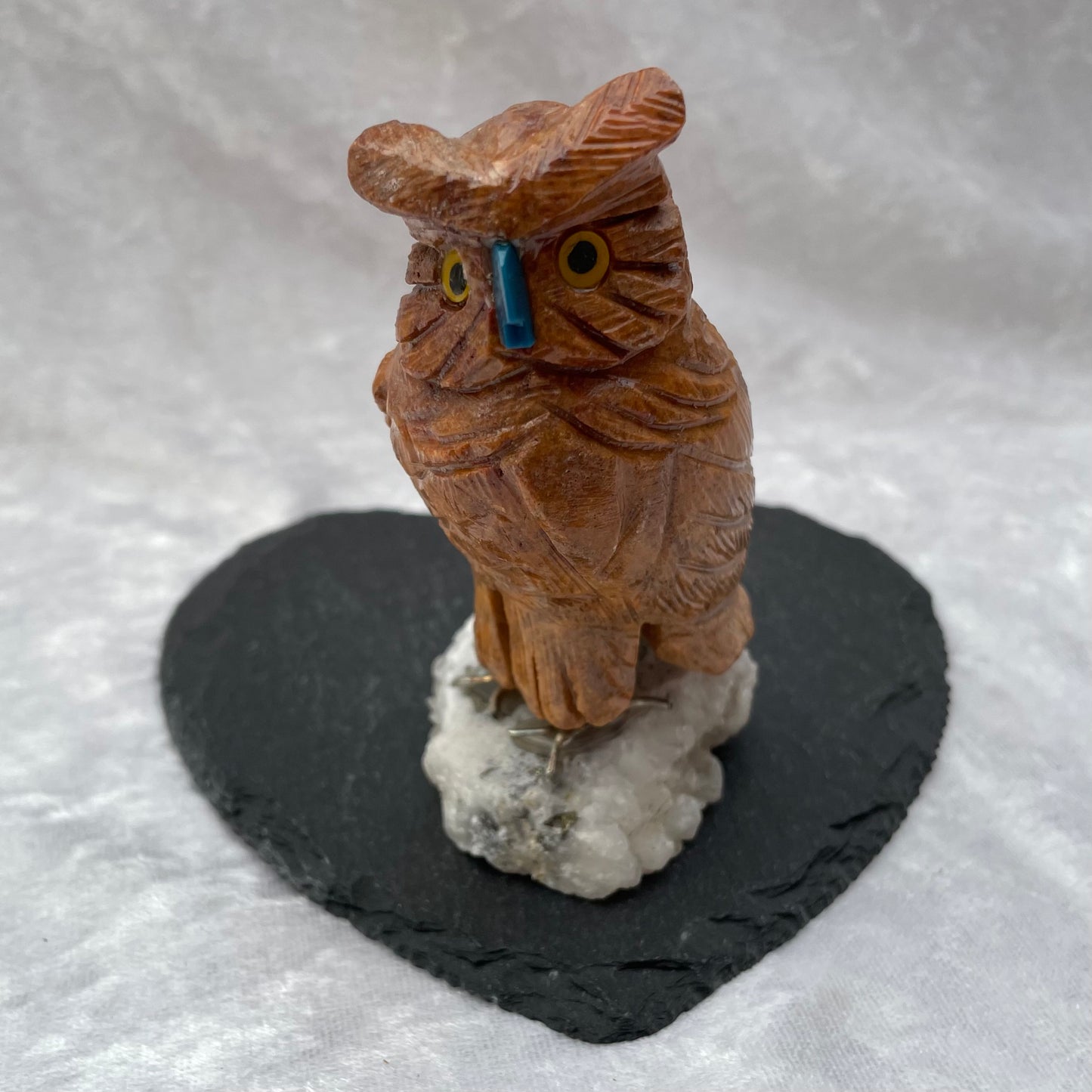 Crystal Owl in Multiple Stones