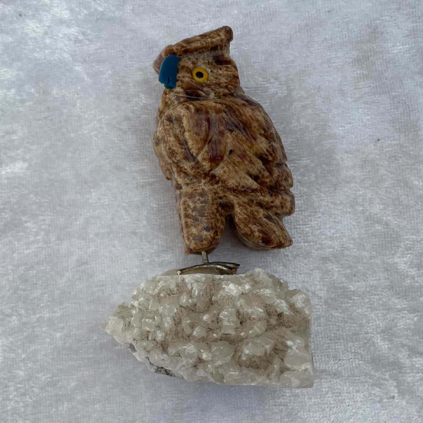 Crystal Owl in Multiple Stones