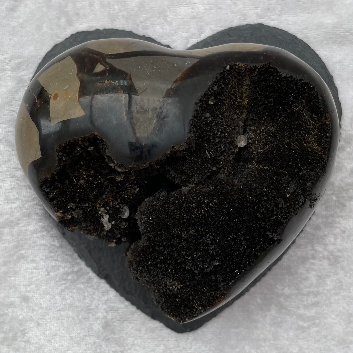 Large Druzy Septarian Heart