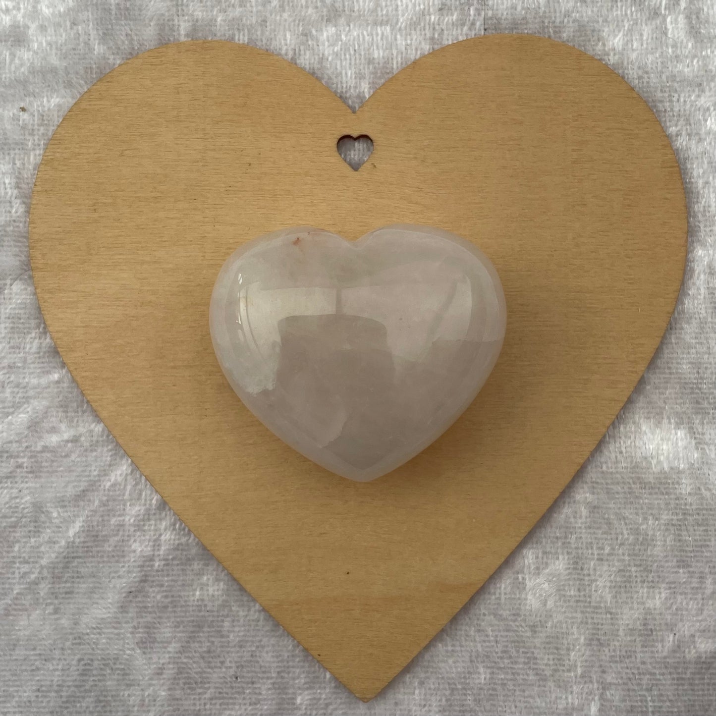 Milky Quartz Heart