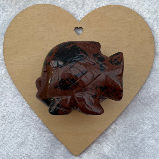 Mahogany Obsidian Fish