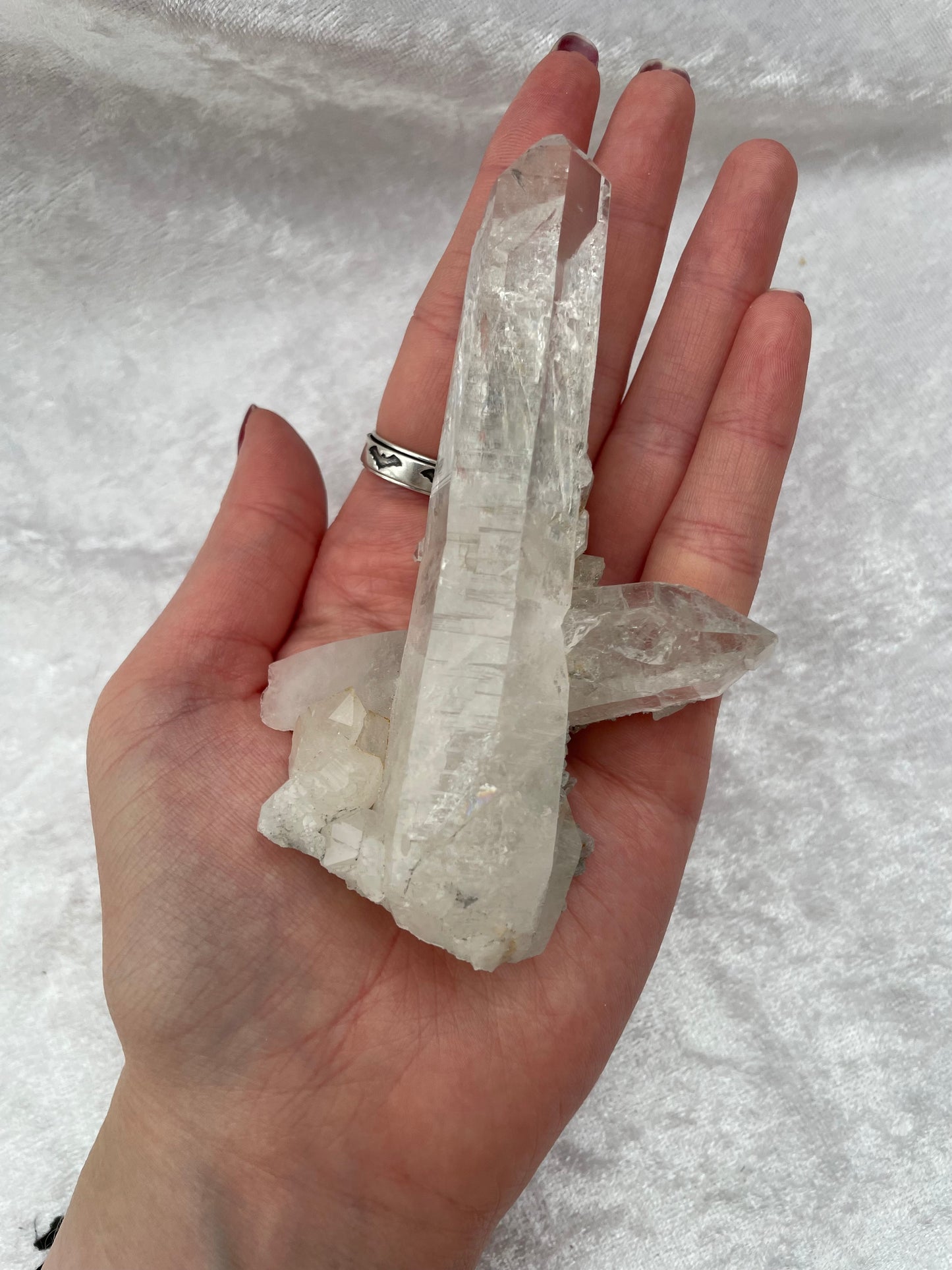 Clear Quartz Point Cluster