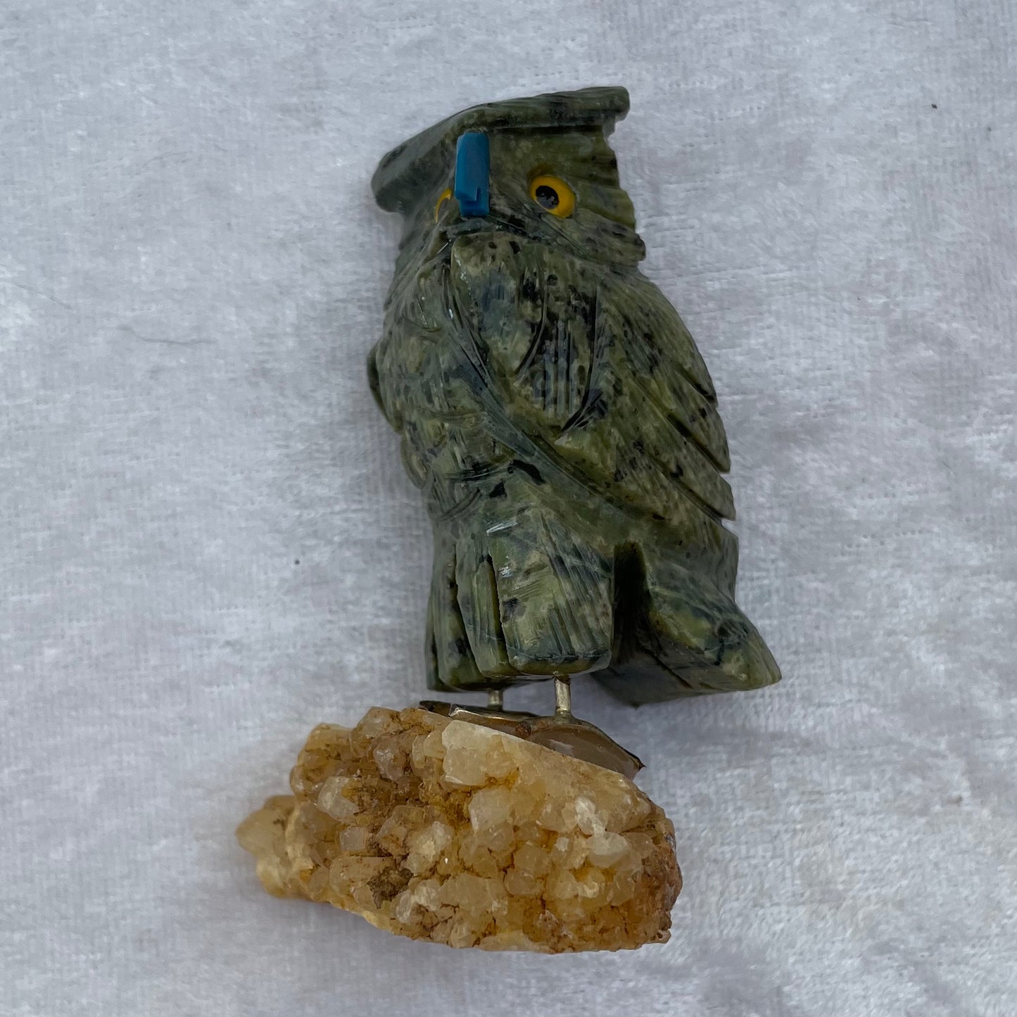 Crystal Owl in Multiple Stones