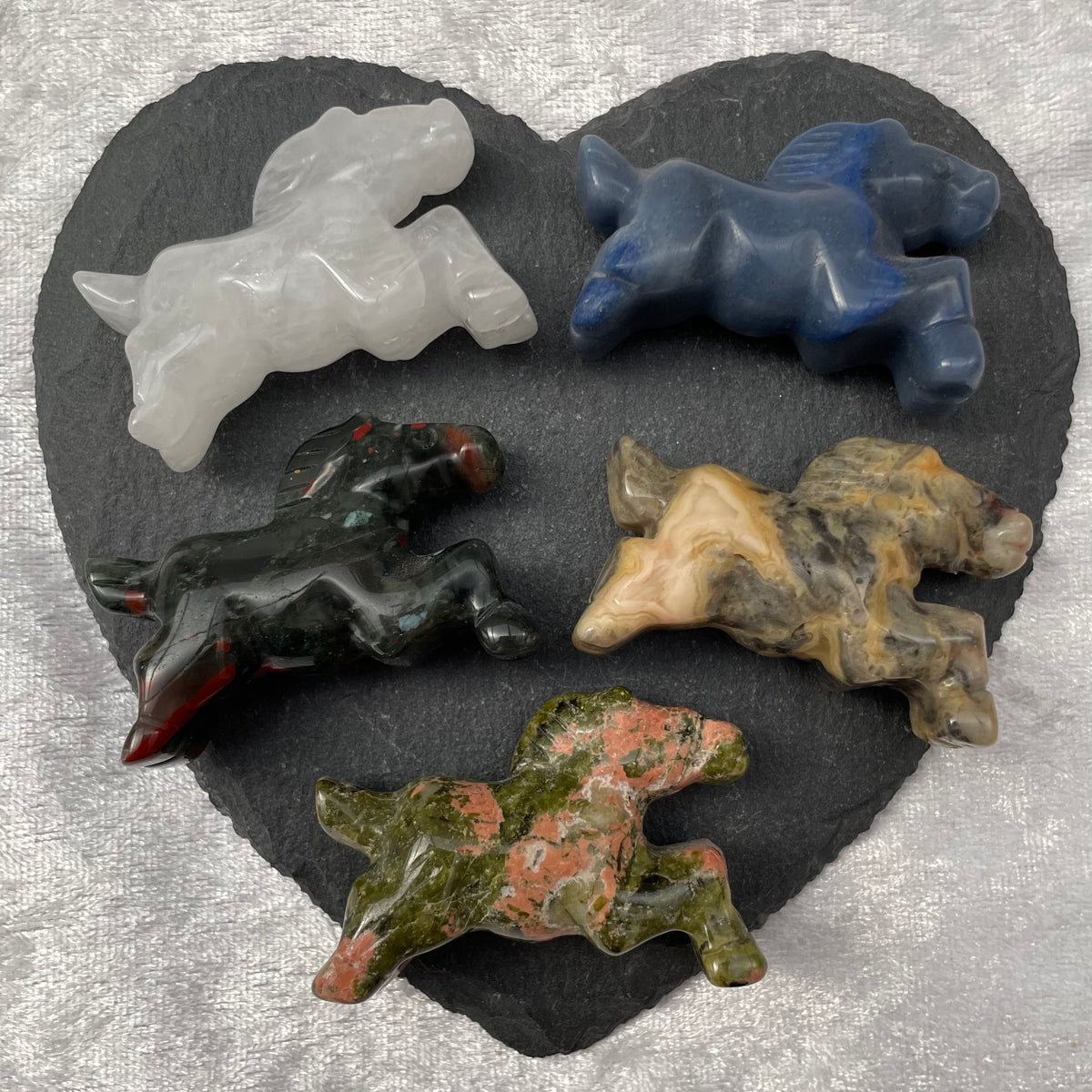 Crystal Galloping Horse Carvings