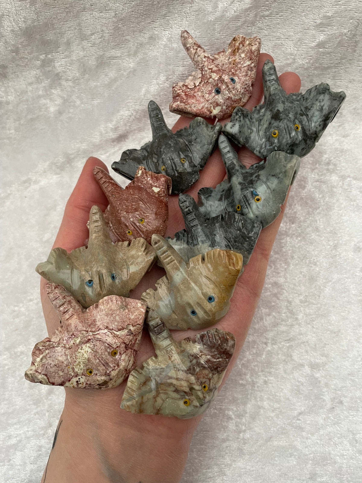 Soapstone Stingray Carvings