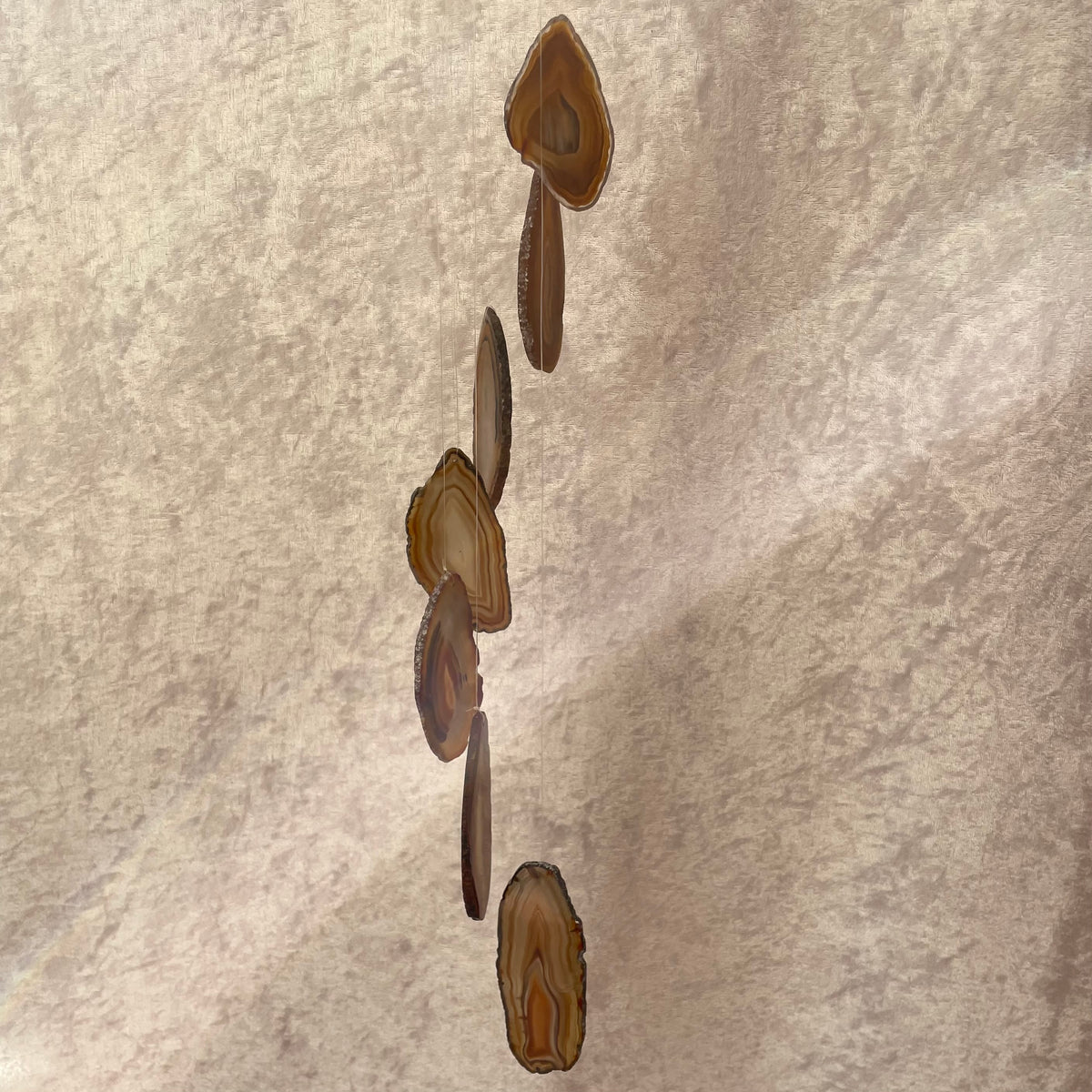Natural Agate Slice Wind Chimes