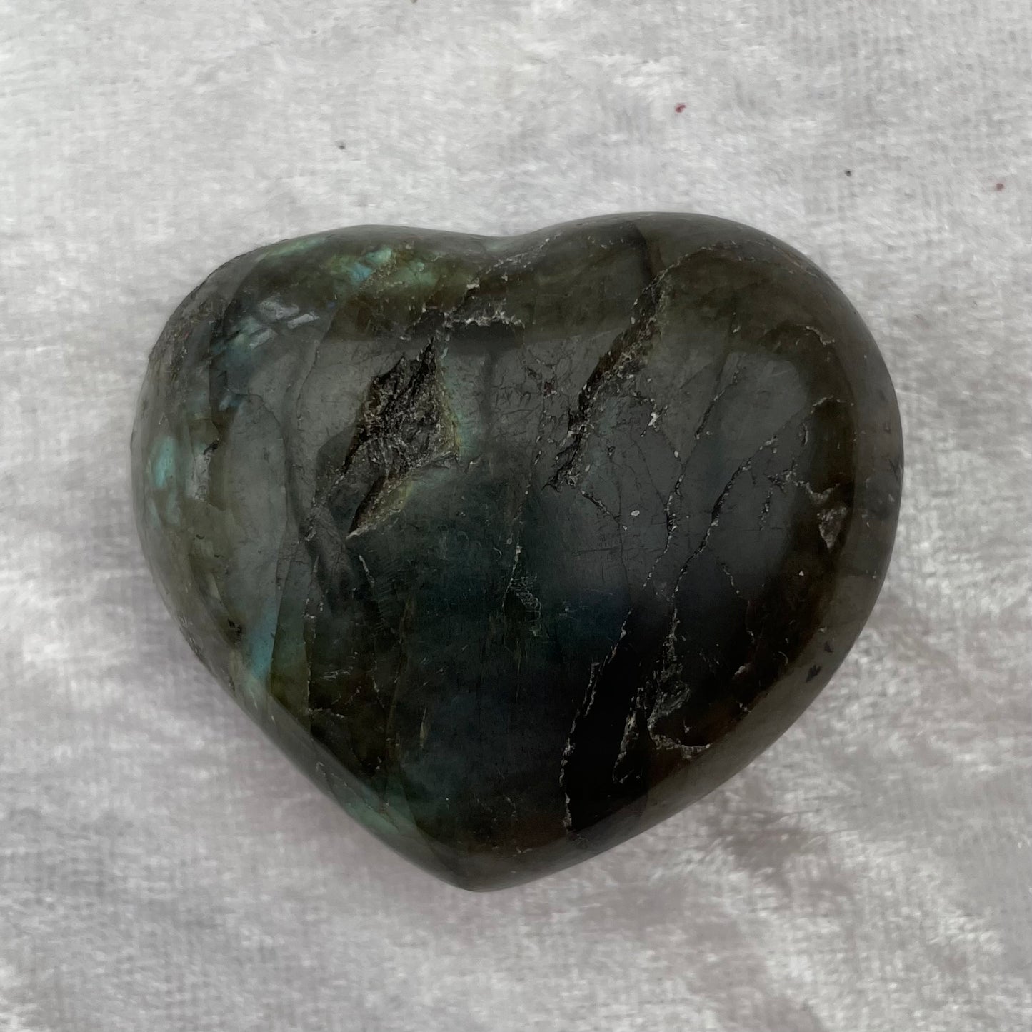 Labradorite Heart