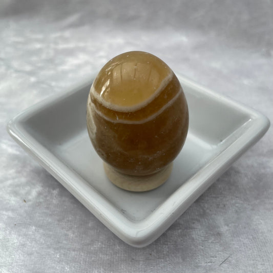 Honey Calcite Egg